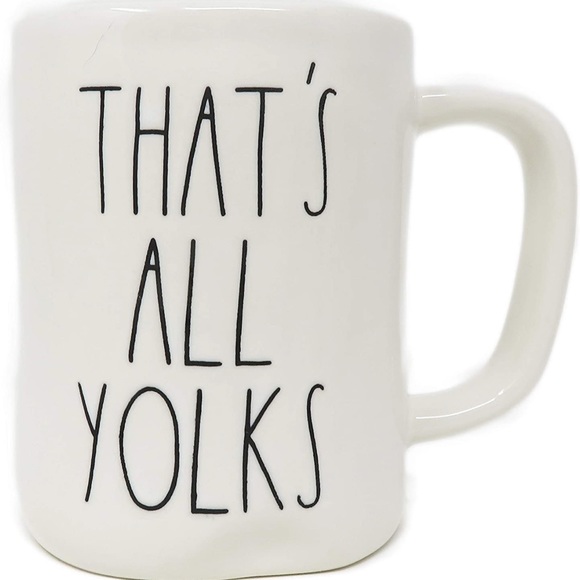 RAE DUNN THATS ALL YOLKS MUG NWT - Picture 2 of 5
